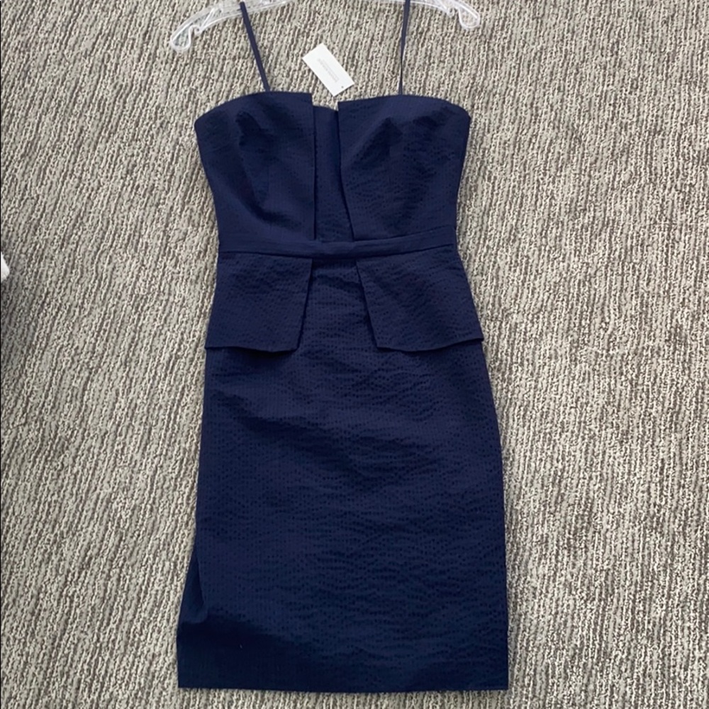 NWT Strapless Banana Republic Navy Dress